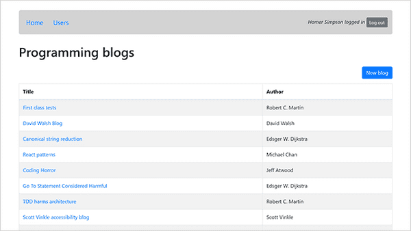 Bloglist App